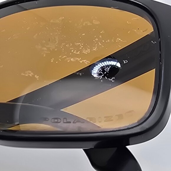 Oakley OO9102-98 Holbrook Matte Black Frame Polarized Bronze Lens Sunglasses - Picture 12 of 13